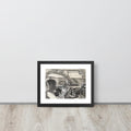 “Coloring Outside the Line” Charcoal Drawing | Framed